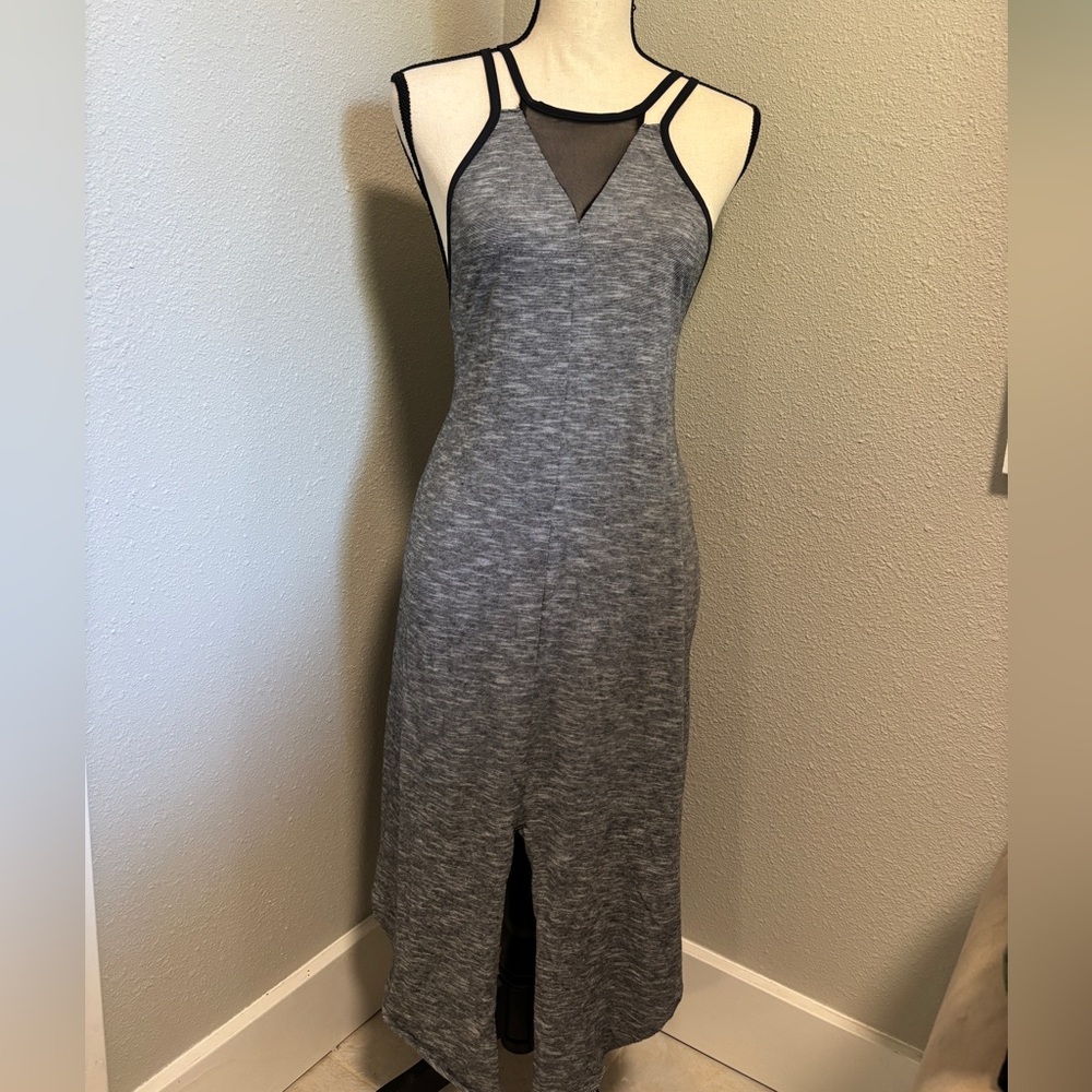 Hurley Gray Strappy Midi Dress